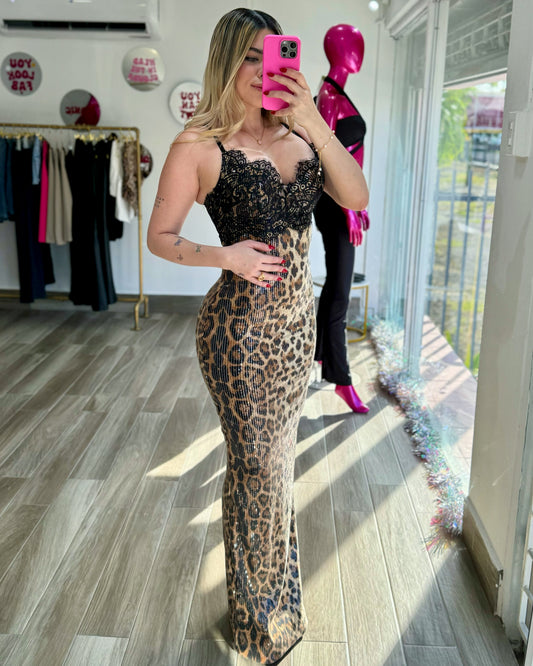 Amaiah Sequins Maxi Dress