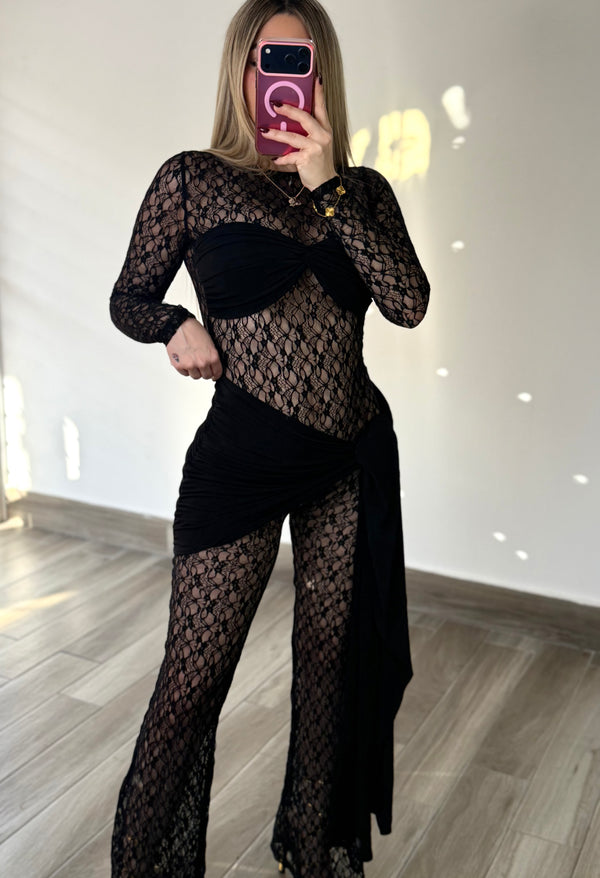 Lace Statement Jumpsuit