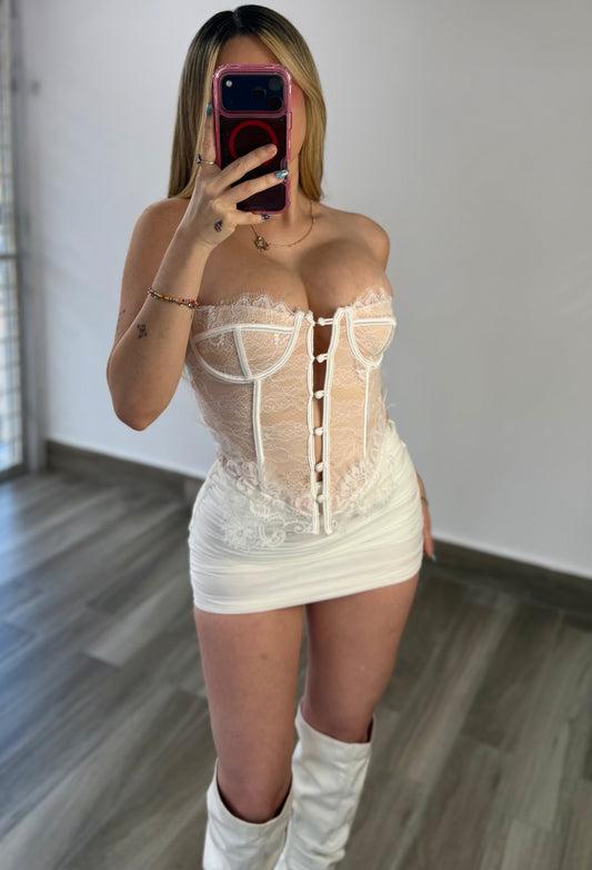 White Mini Skirt