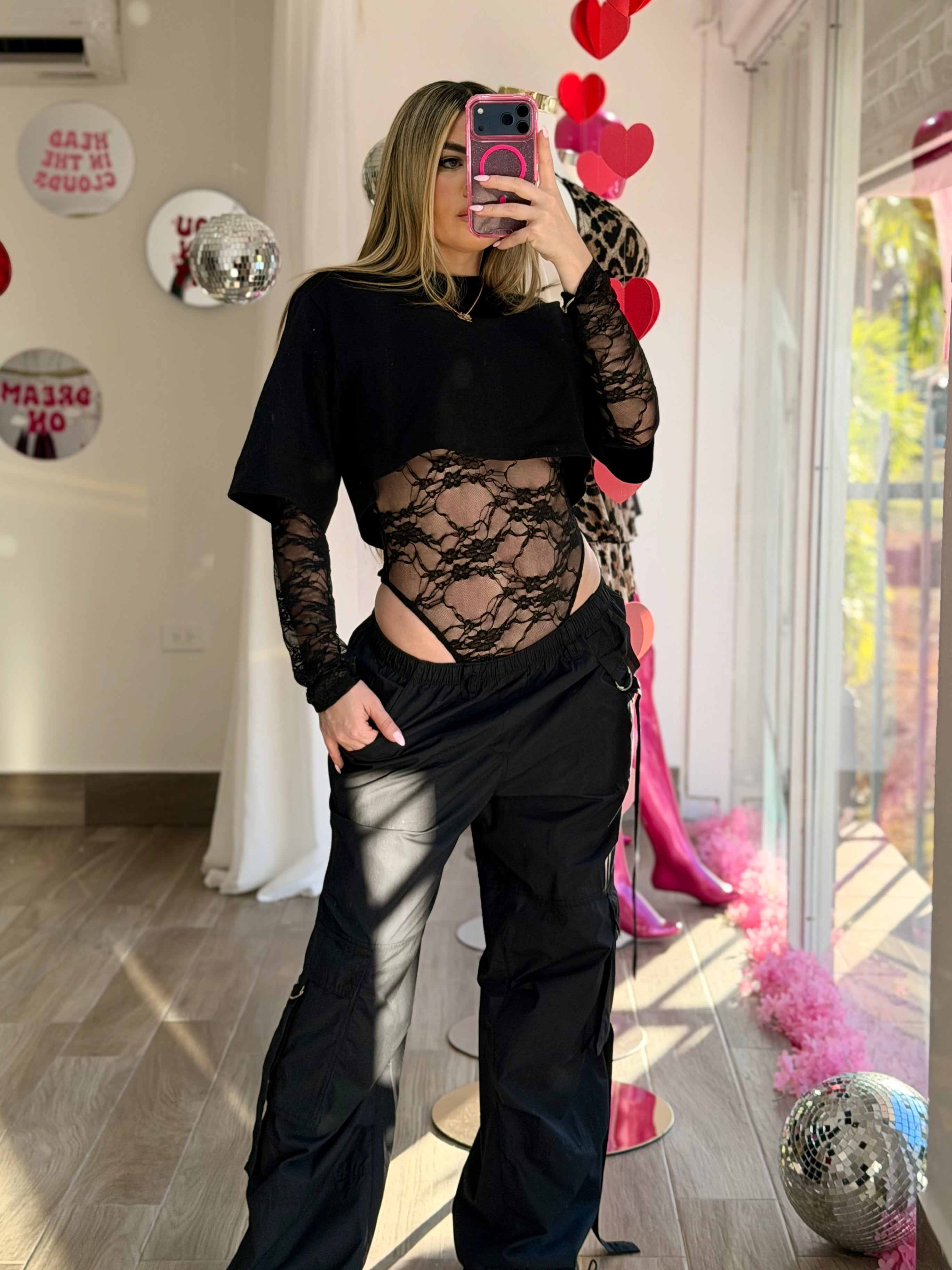 Lace Mesh Bodysuit