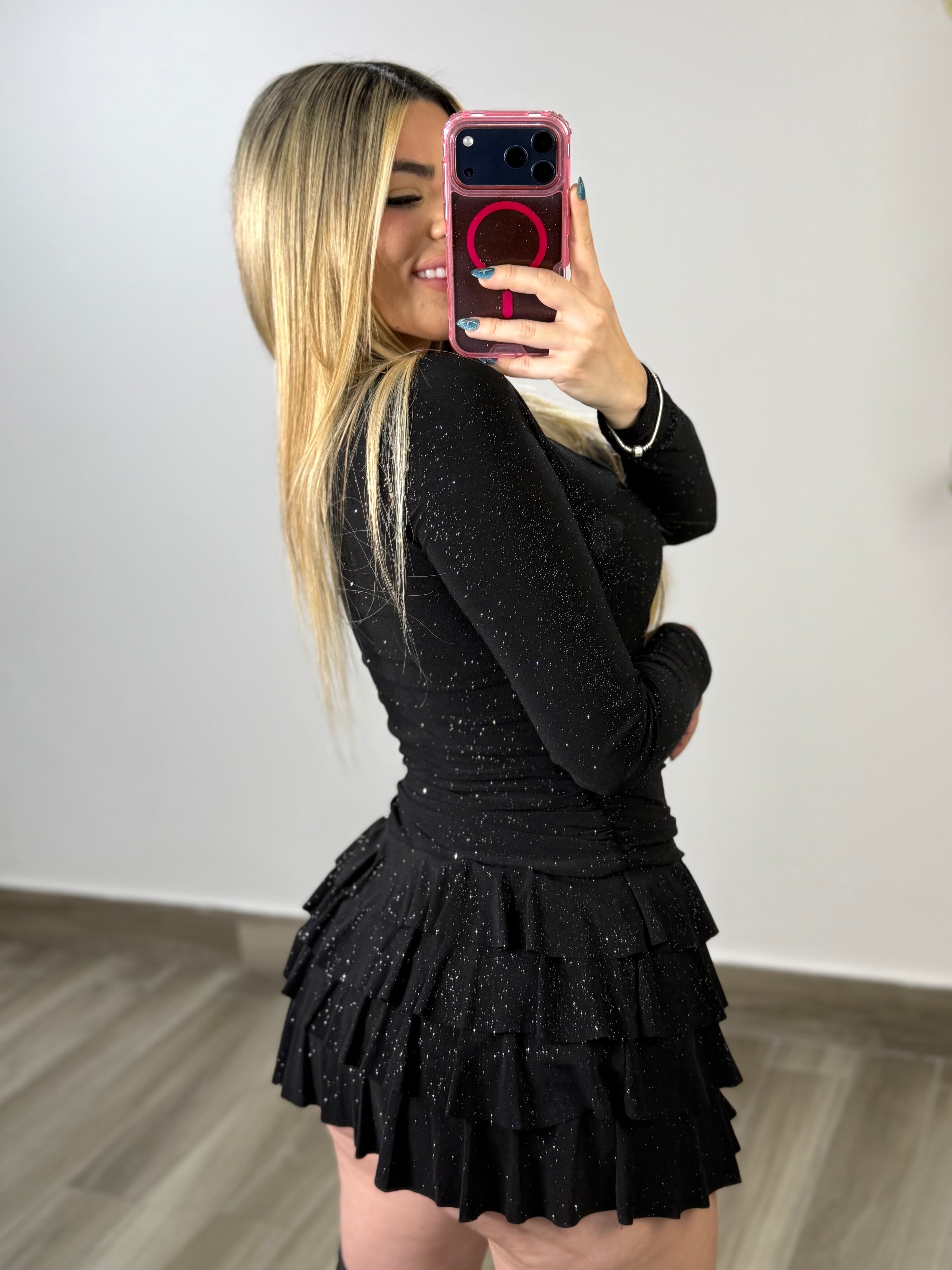 Brillos Manga Larga Dress