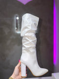 White Statement Boots