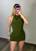 Olive Halter Dress