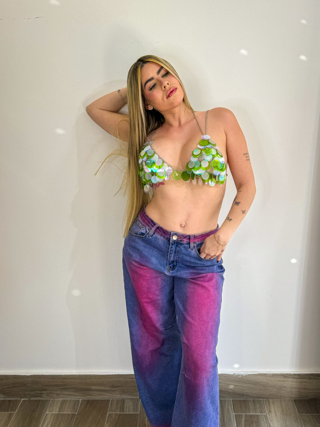 Pink Wave Denim