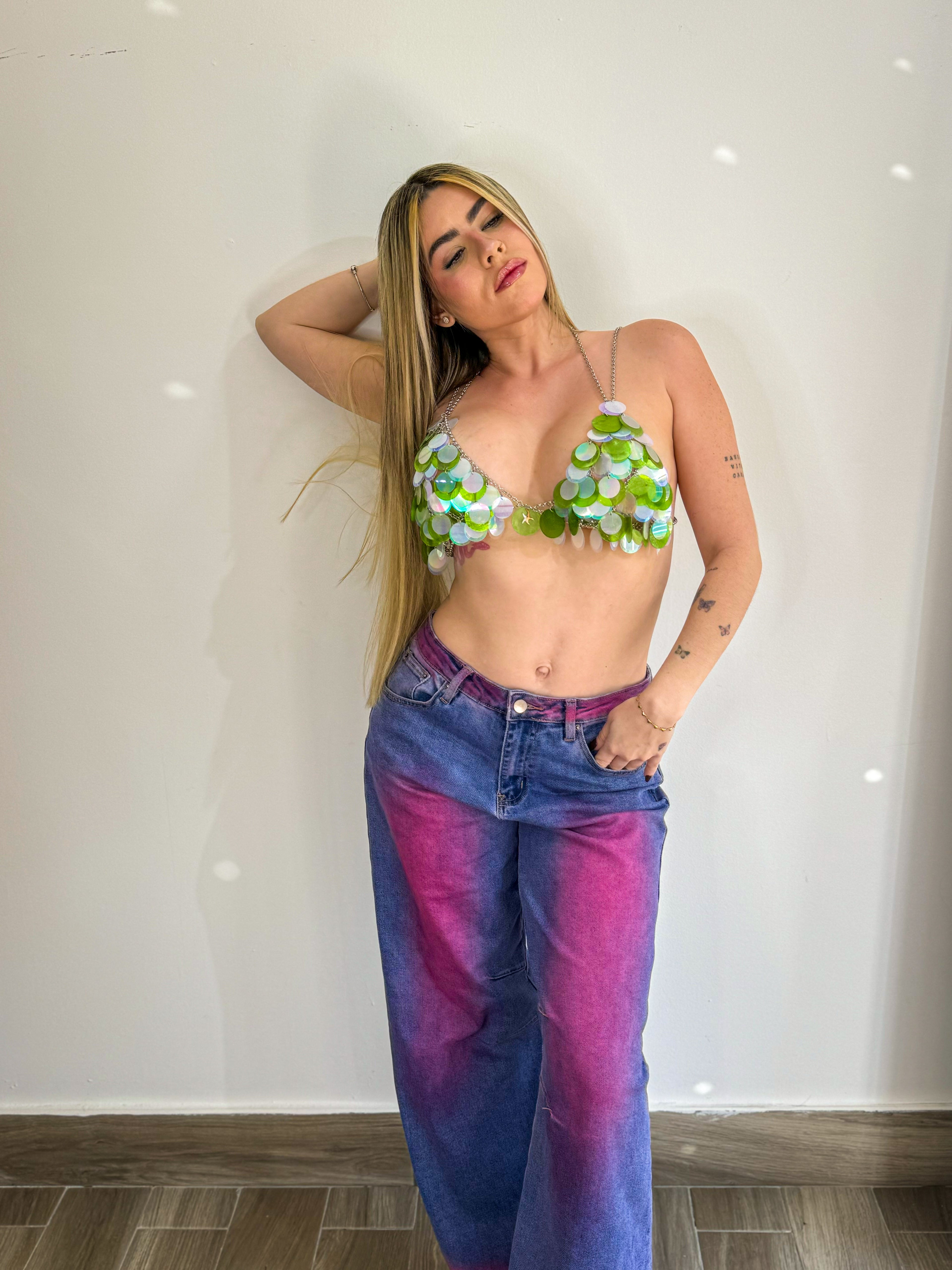 Pink Wave Denim