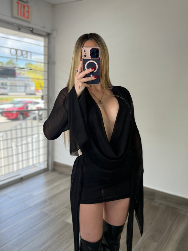 Spicy Mini Dress in Black