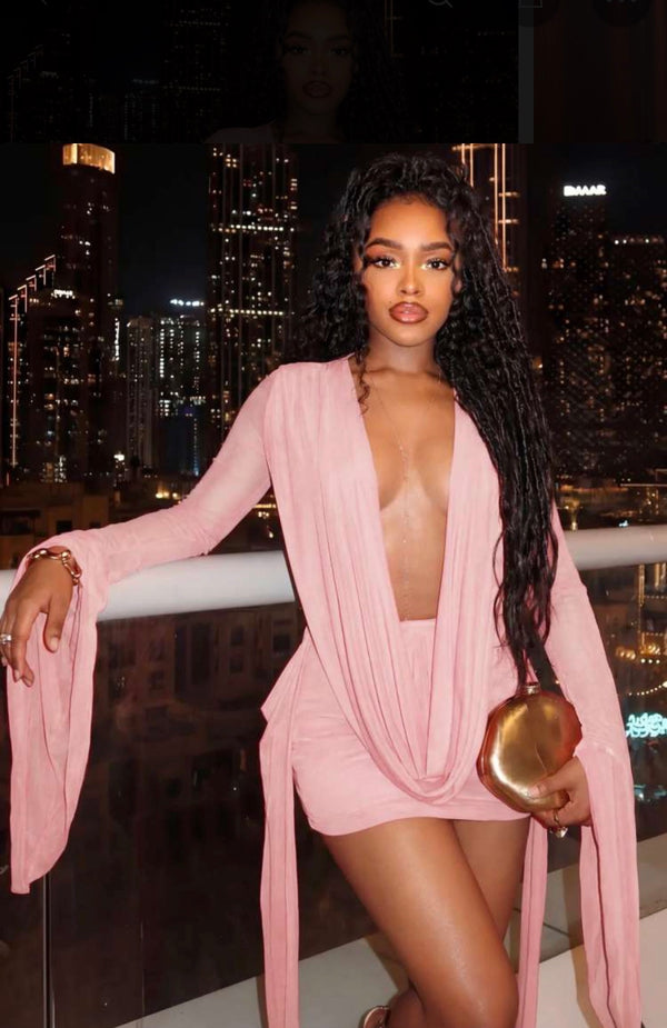 Spicy Mini Dress -Pink