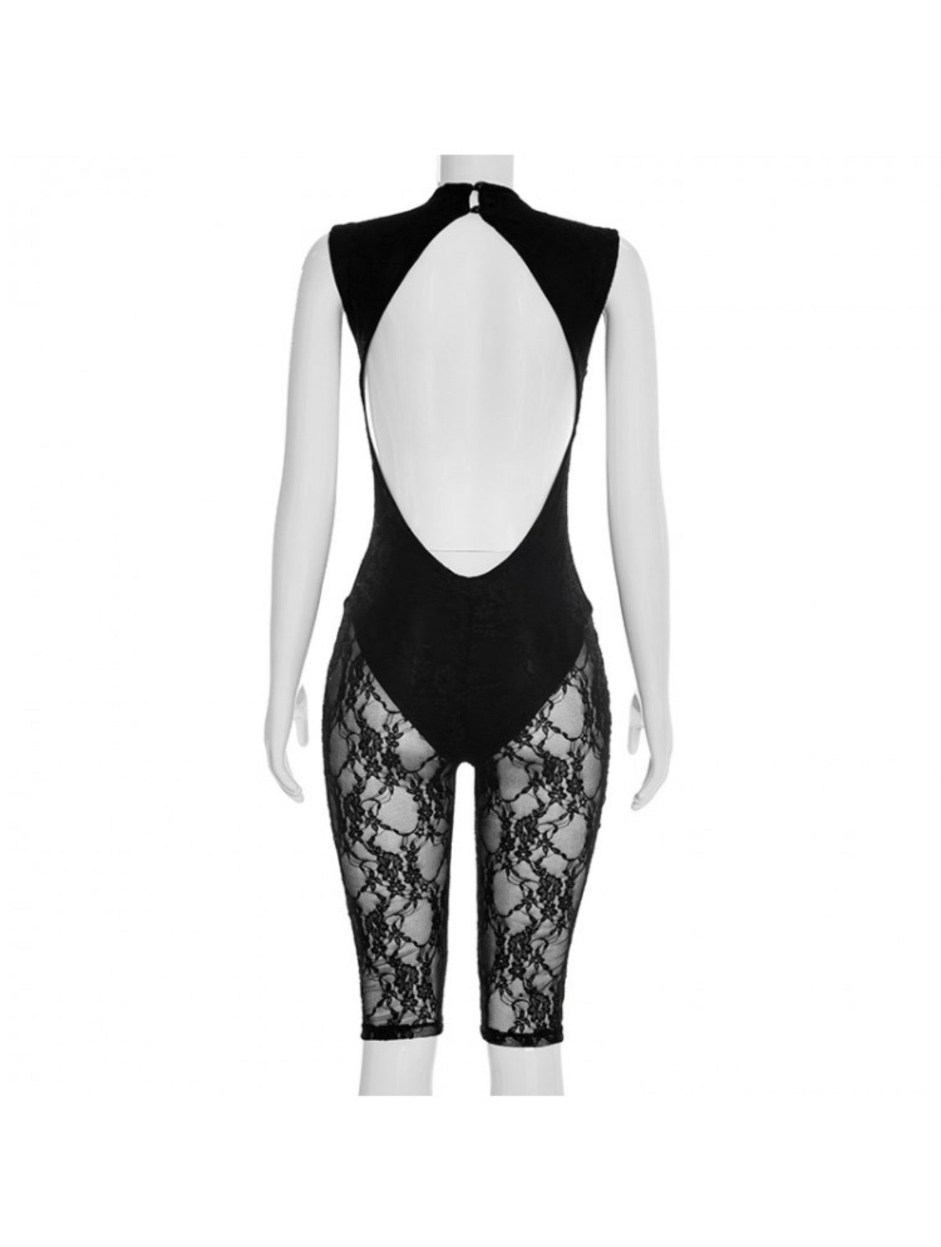 Lace Capri Jumpsuit