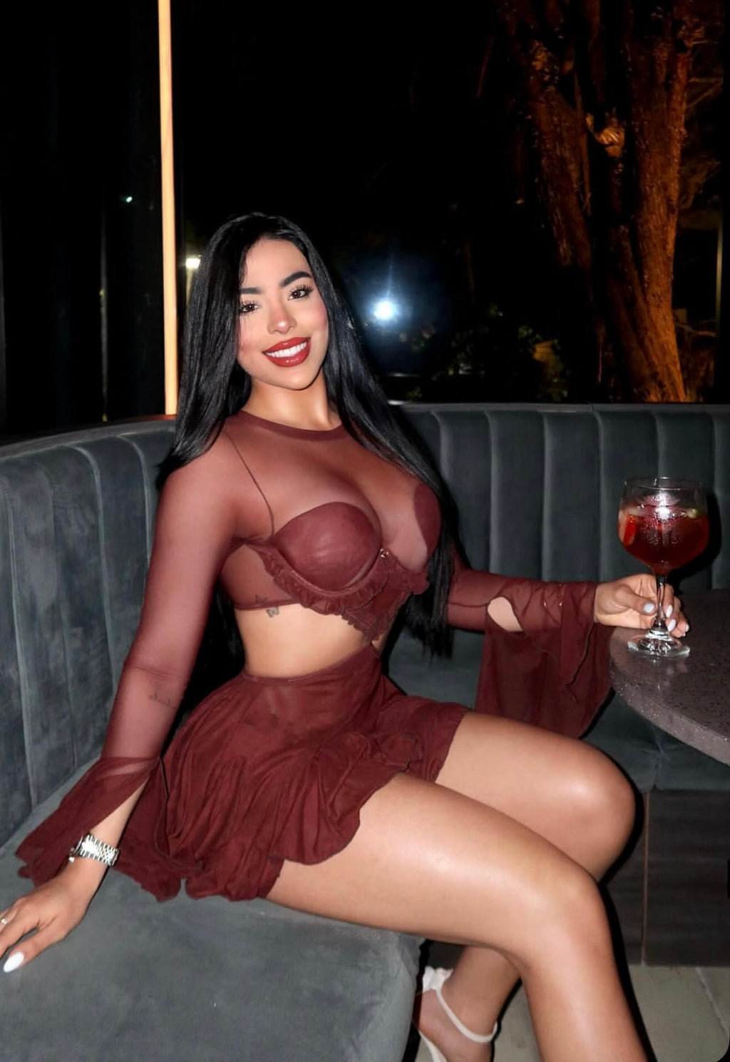 Carolina Mesh Mini Dress