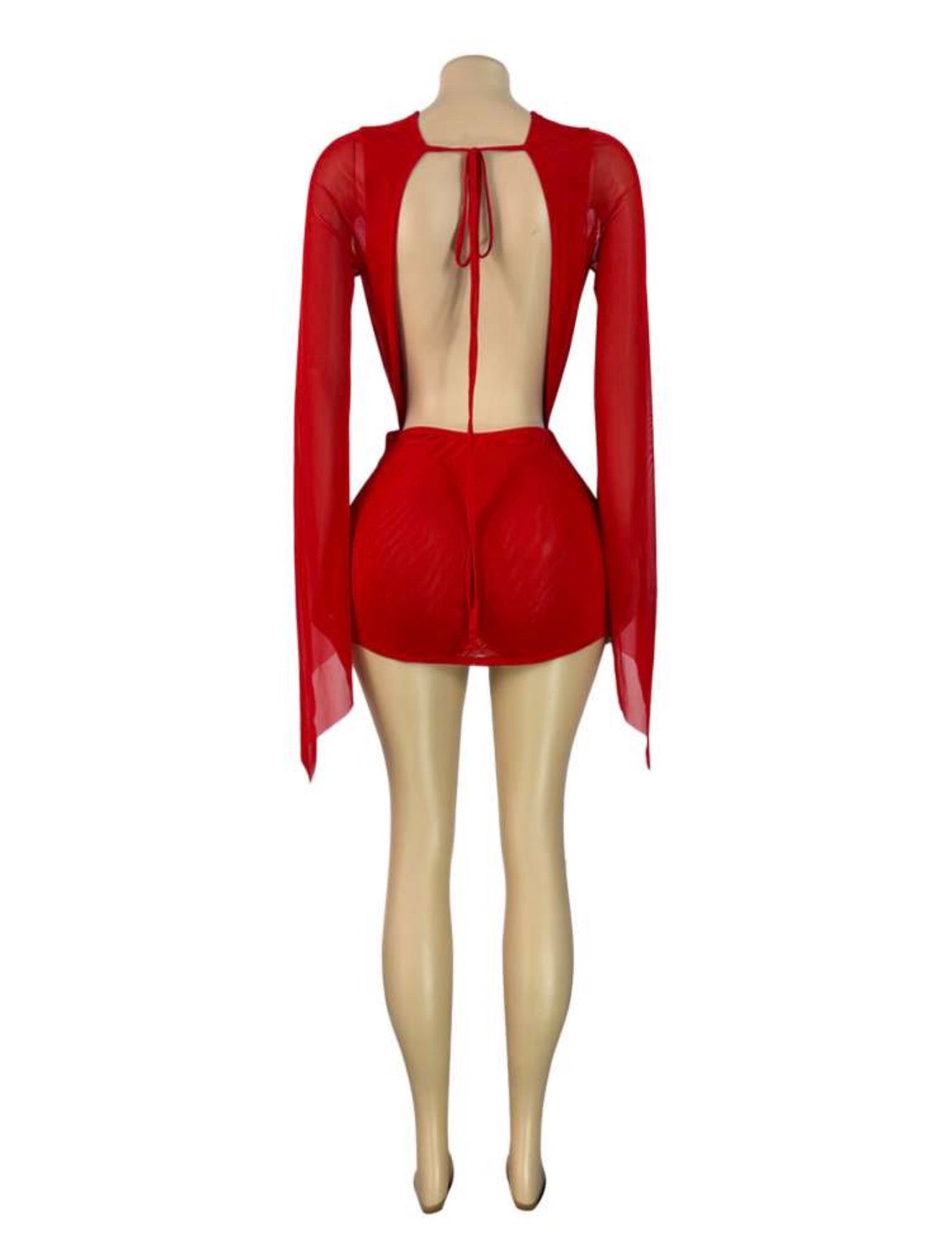 Spicy Mini Dress in Red