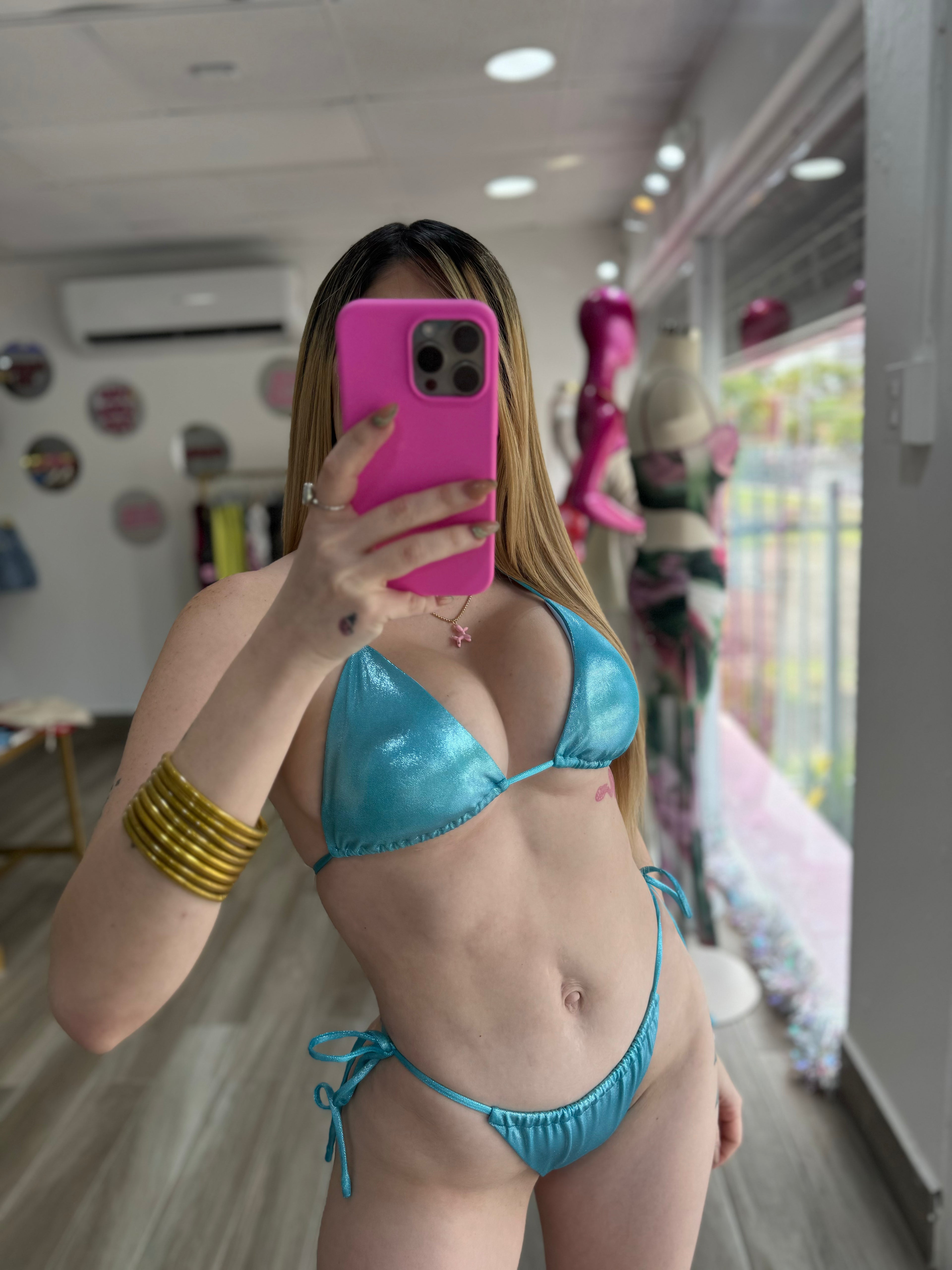 'Sirenita" Bikini in Aqua