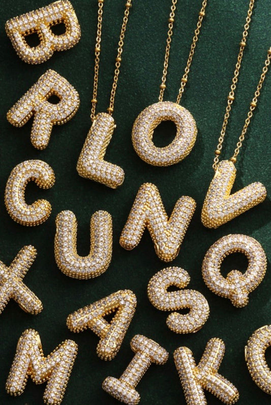 Stainless Steel Initial Necklace